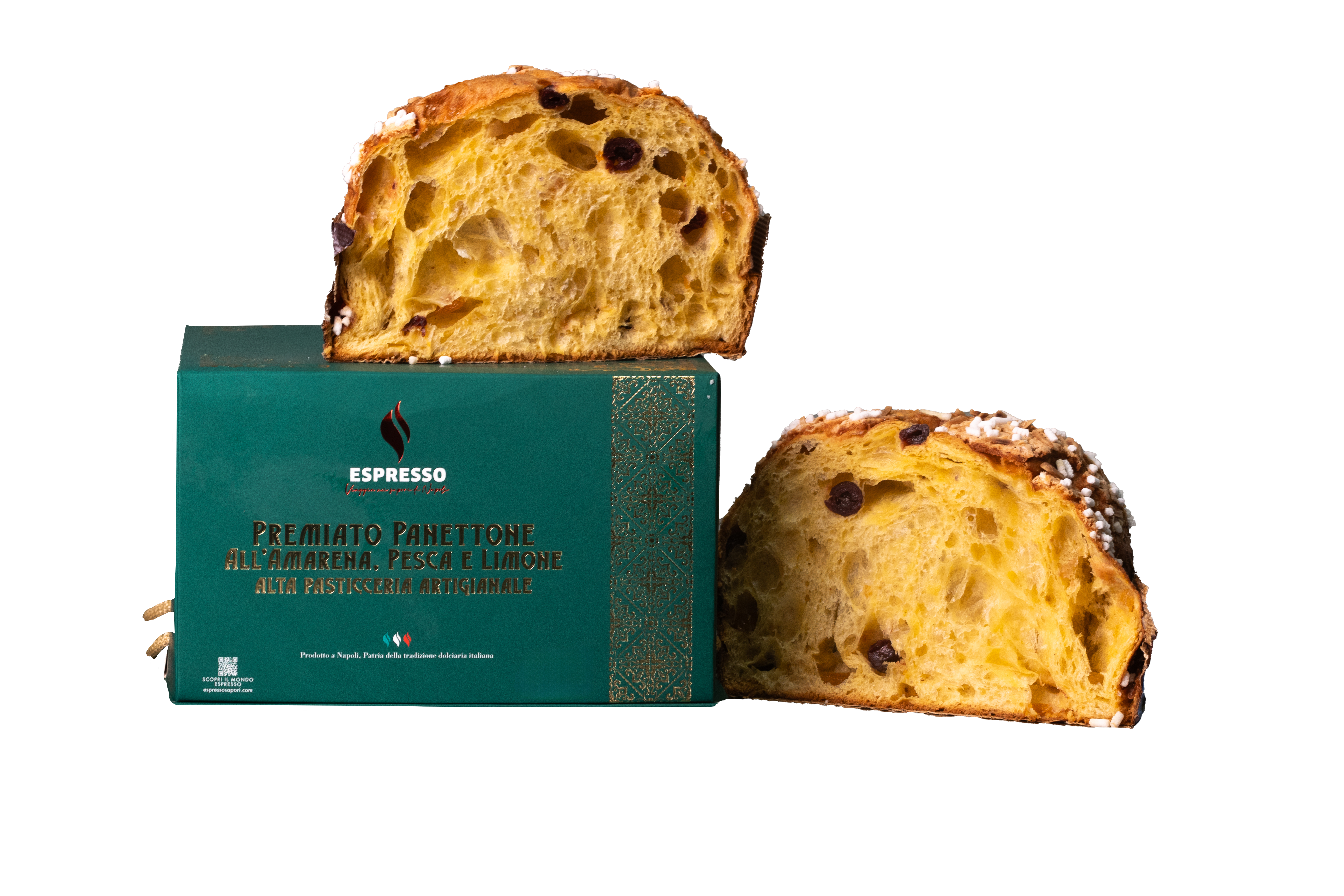 Panettone Amarena Pesca e Limone disponibile dal 25 novembre