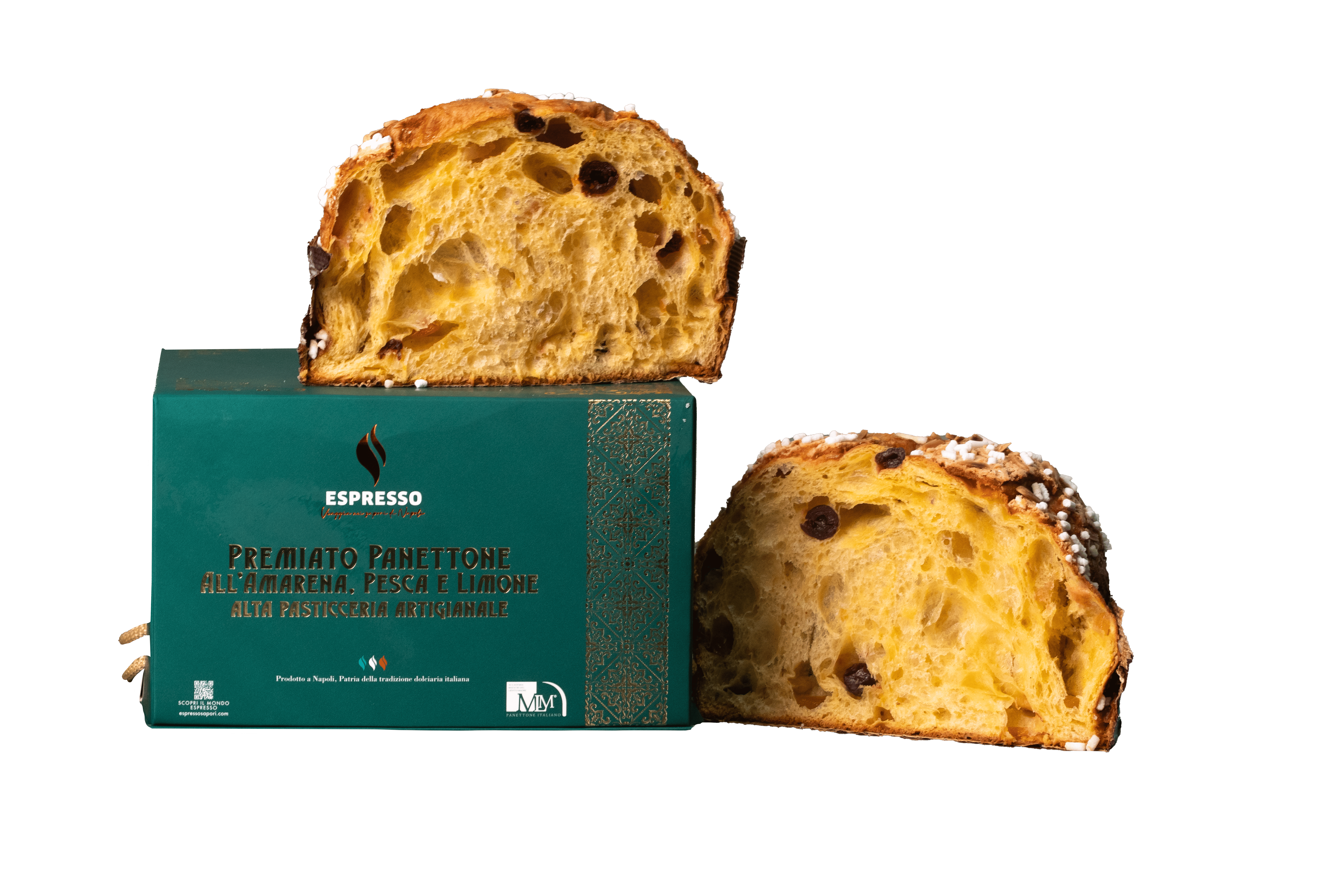 Panettone Amarena Pesca e Limone disponibile dal 25 novembre