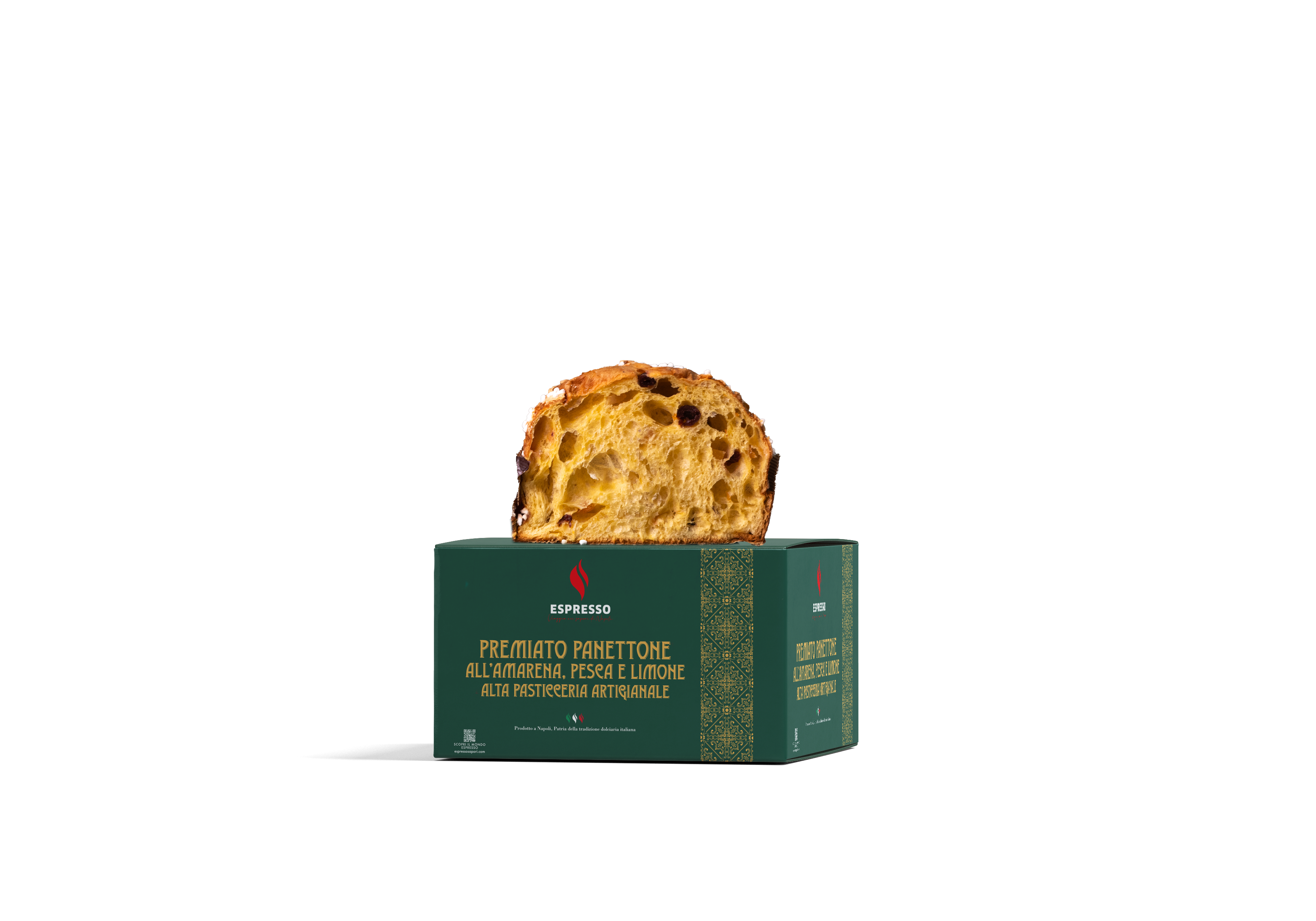 Panettone Amarena Pesca e Limone disponibile dal 25 novembre